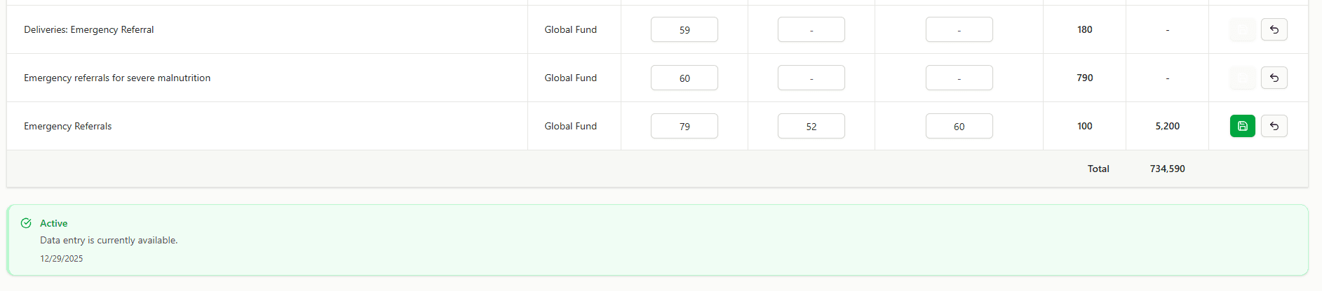 Quality score entry availability badge highlighting expiring soon state